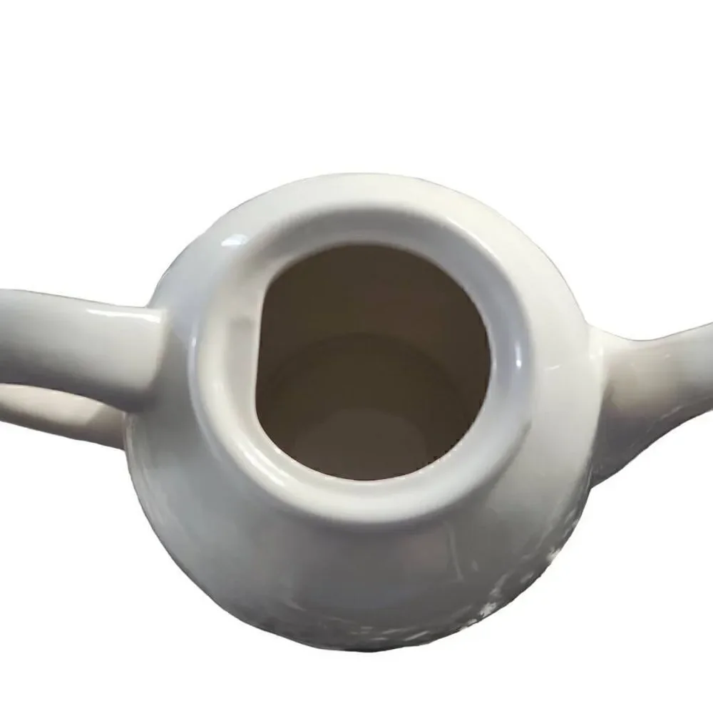 Rae Dunn Artisan Collection White Black Tea Pot